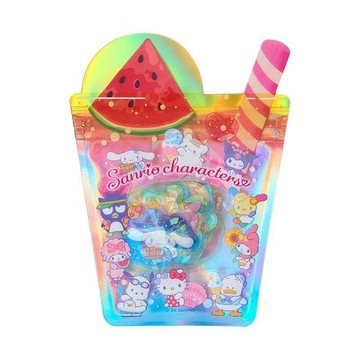 【震撼精品百貨】Hello Kitty_凱蒂貓~日本Sanrio三麗鷗 家族夾鏈袋造型貼紙組30枚入-夏日汽水*76962