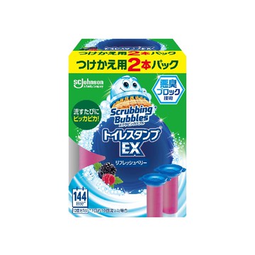 莊臣_馬桶強力消臭清潔凝膠EX38g補充_2莓果