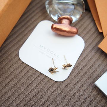 鋼針‧幸運草‧造型耳針耳環【4007】