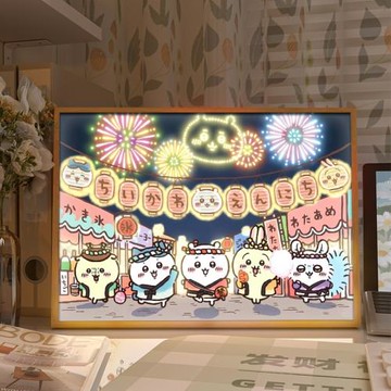 吉伊卡哇周邊燈光畫chiikawa二次元小夜燈小八創意手辦小擺件禮物