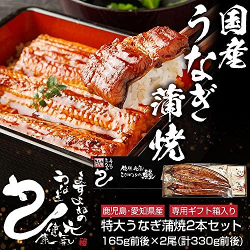 ますよね うなぎ蒲焼き 鹿児島・愛知県産 165g前後×2尾 計330g前後  国産 ウナギ うなぎ 蒲焼き 冷凍 冷凍食品 父