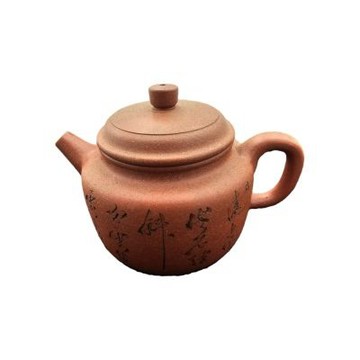藏古祥館   朱泥茶壺   RYB51