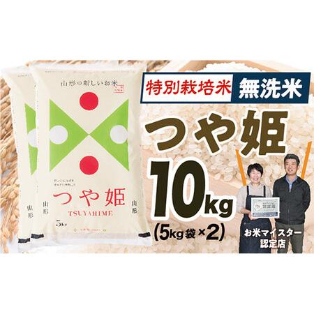 ふるさと納税 無洗米　特別栽培米つや姫10kg(5kg×2) 山形県最上町