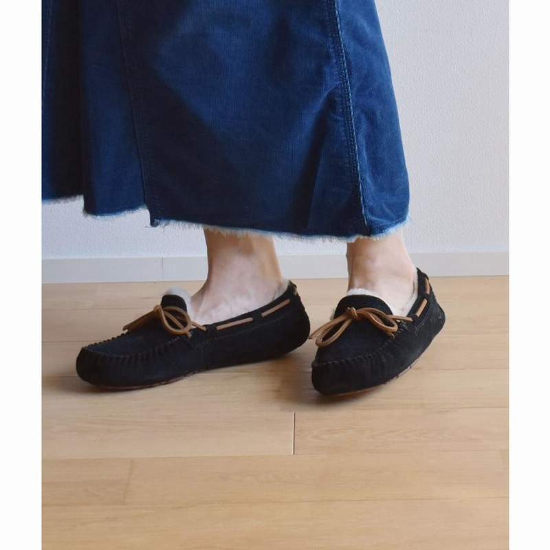 UGG DAKOTA ダコタ スリッポン モカシン 黒 22.0 UGG アグ モカシン