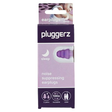 Pluggerz 睡眠耳塞 聲音濾波器 一大1小  1盒  2副