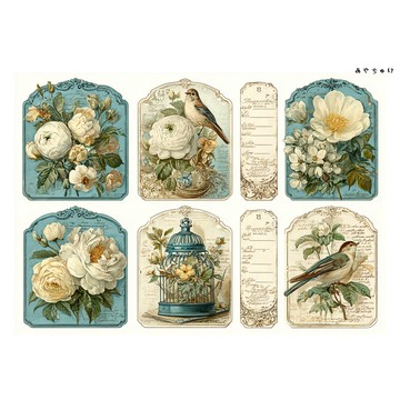 【10月新作】20-103-0203 裁切紙・拼貼素材