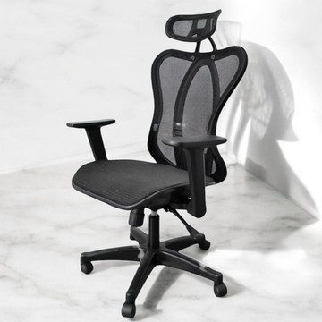 凱堡家居｜歐文流線型高透氣全網電腦椅 台灣製 一年保固  辦公椅 網椅【A17937】