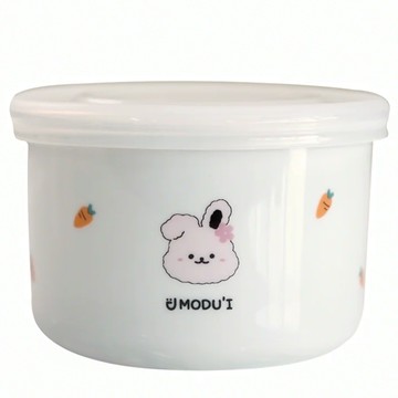MODU'I BLUEMAMA 副食品分裝保鮮瓷碗 DC-B001-03 97 x 60mm 6個月以上  250ml  兔兔  1個