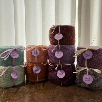 手染線南非幼馬海-霜絨甜點系列-鉤針棒針編織-柔軟親膚