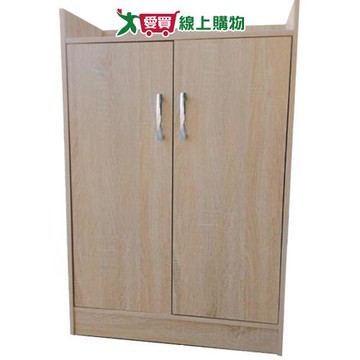 雙門鞋櫃-梧桐木( 60*30*90㎝)【愛買】