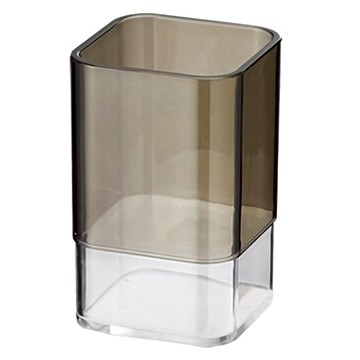 Cassido 卡司多 雙色壓克力漱口杯 美觀大方 方便實用  透明色 + 黑色  1個