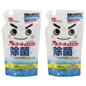 LEC 激落君 防菌電解水抗菌劑 補充包 300ml 廚房清潔 適用於砧板  2包