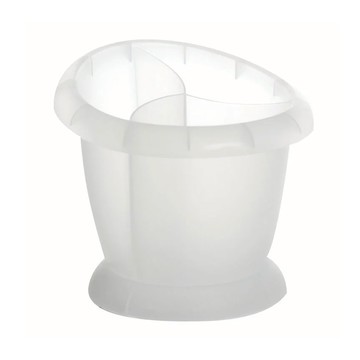 EXCELSA 三格餐具瀝水筒(白色) ，碗筷濾乾，PP塑料  17.5 x 17.2 x 15.5cm  1個