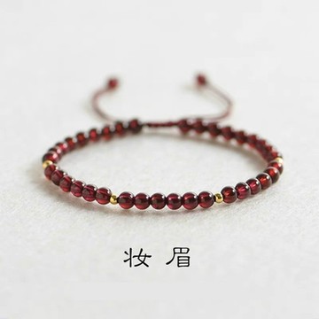 【水星記】半寶石-3mm石榴石招來幸福與愛情開運手鍊