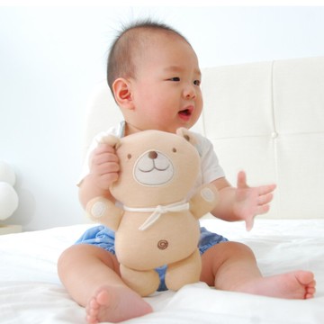 有機彩棉寶貝熊玩偶・療愈安撫玩具・GOTS認證有機棉_HomeyOrgani