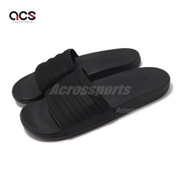 adidas 拖鞋 Adilette Comfort 男鞋 女鞋 黑 一體式 止滑 快乾 涼拖鞋 愛迪達 ID3406