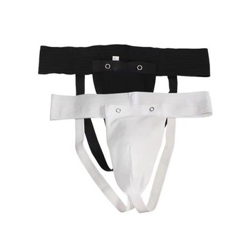 搏擊可拆卸護襠散打跆拳道空手道護襠褲護襠袋足球曲棍球保護下體