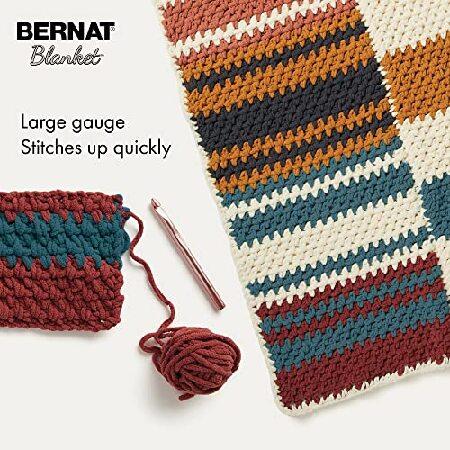 Bernat Blanket White Yarn Pack of 10.5oz 300g Polyester Super Bulky 220 Yards Knitting Crochet並行輸入