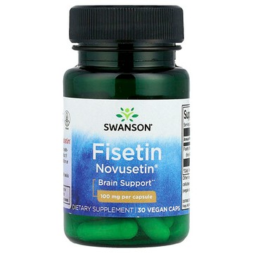 Swanson, Fisetin Novusetin® 漆樹黃酮全素膠囊，100 毫克，30 粒