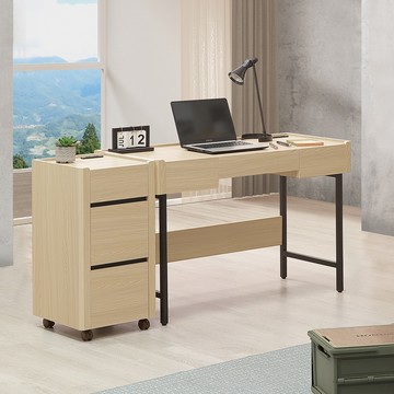 【Homelike】喜家居5.3尺附插座書桌櫃組(2501)