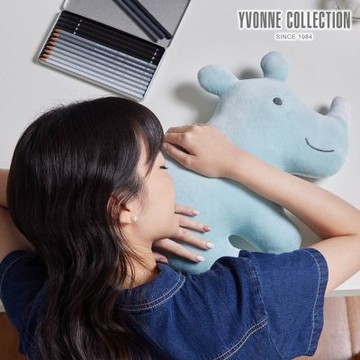 YVONNE 以旺傢飾 犀牛午安枕-湖水綠