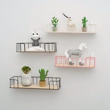 免打孔掛墻墻上置物架壁掛床頭墻壁隔板裝飾墻面宿舍神器收納架