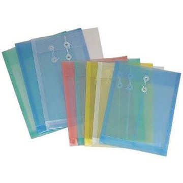 【文具通】B4PP附繩透明公文袋370x260x30mm白 L1020056