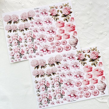 A239 粉色 - 彩色花卉