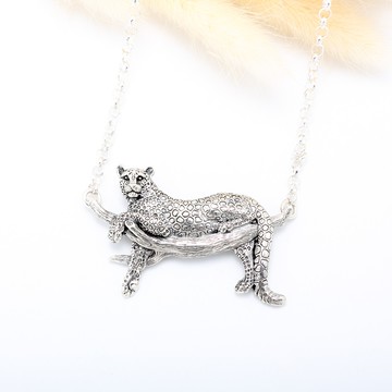 【Angel & Me】美洲豹 Jaguar s925 純銀 項鍊 生日 週年 畢業 情人節 聖誕節 禮物