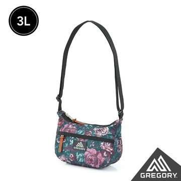 【【蘋果戶外】】GREGORY 119656-9867 群花油彩 Teeny Satchel 3L 日系斜肩背包 休閒背包 日本潮包 都市旅遊 運動 爬山