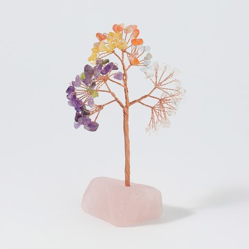 (Mini版) 能量之森 | 紅瑪瑙 黄水晶 橄欖石 海藍寶 紫水晶 白水晶 | 天然水晶許願樹