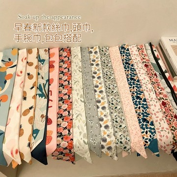 台灣現貨🎉髮帶 時尚百搭髮帶小絲巾 髮巾 頭巾 絲巾 髮帶 包包搭配 手腕巾 髮飾 綁髮 絲帶頭飾 絲帶髮飾 DJ22