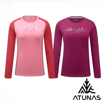 【ATUNAS 歐都納】女款循環抑菌長袖排汗T恤A1TSHH02WC/2色可選