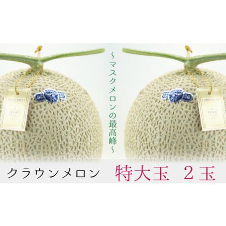 ふるさと納税 クラウンメロン特大玉2玉入 静岡県森町