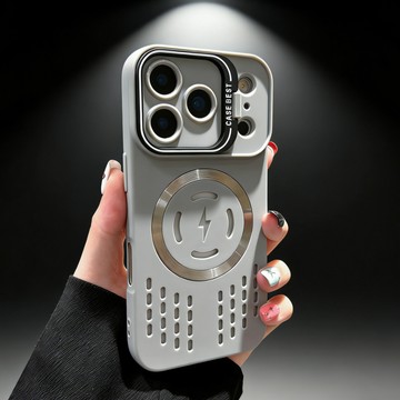 i18冰點散熱 磁吸手機殼 帶鏡頭支架 矽膠防摔保護殼 適用 iPhone 18 17 16 15 14 Pro max