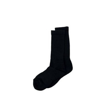 BOOM SOCKS 純色中筒襪 毛巾底 工裝襪 運動襪 黑色 CP-AC-18 [台灣現貨]