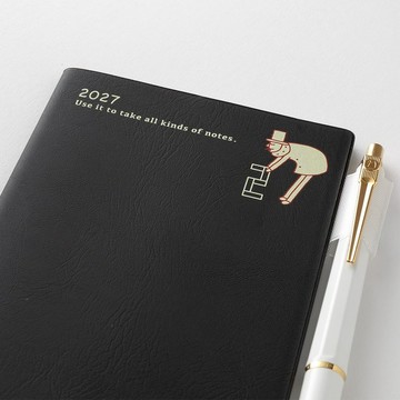 MIDORI 2027 Pocket Diary 手帳長形(月間)歐吉桑