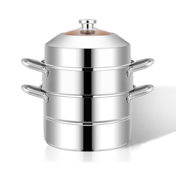 304不銹鋼蒸鍋雙層加厚家用食品級大號34寸三層鍋 99購物節