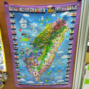布地圖/鐵道地圖/台灣特色景點/掛布