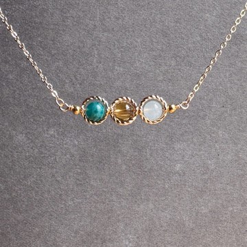 星語石語 | 雙子座水晶項鍊 | 客製化生日禮物 | 12星座水晶頸鏈