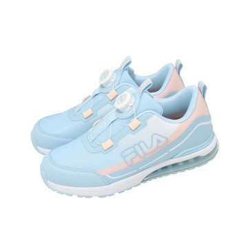 Fila 慢跑鞋 J821Y 中大童鞋 藍 白 氣墊 旋鈕 魔鬼氈 運動鞋 3J821Y359