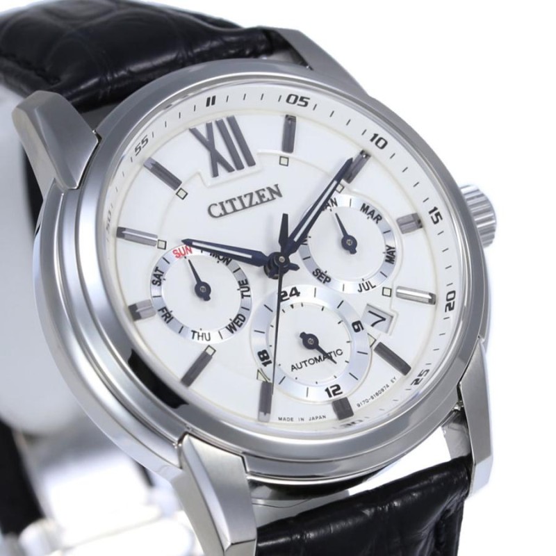 シチズン コレクション 時計 CITIZEN COLLECTION 腕時計 メンズ ホワイト NB2000-19A 革 シンプル 人気 ブランド  アナログ ラウンド ファッション | LINEブランドカタログ