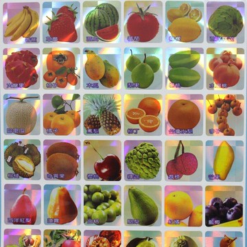 水果篇貼紙 方格貼紙 水果貼紙 8702 MIT製/一包12大張入(定20)【領券滿額再折千12/31止】