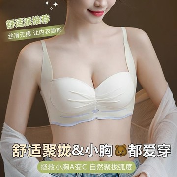 【A變C】小胸平胸專用聚攏內衣 爆乳內衣 加厚杯內衣 上薄下厚內衣 無痕美背內衣 上托防下垂 無鋼圈 收副乳文胸罩