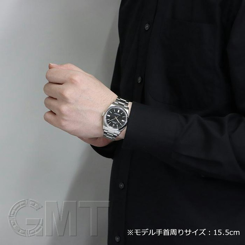 ファム 純正品ロレックス オイスイターパーペチュアル 41mm 黒文字盤 +針