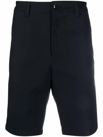 Emporio Armani - straight-leg chino shorts - men - Cotton/Cotton/Spandex/Elastane - 58 - Blue