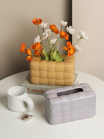 貝漢美創意包包花瓶擺件北歐客廳插干花餐桌茶幾電視柜家居裝飾品