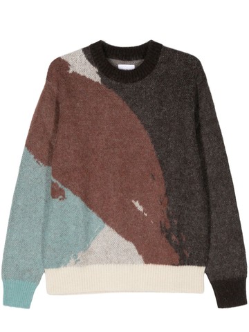 Norse Projects - Arid crew-neck jumper - men - Mohair/Alpaca Wool/Polyamide - XXL - Brown