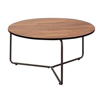 Homelike 喜家居圓形大茶几(2色可選)(2218)柚木紋