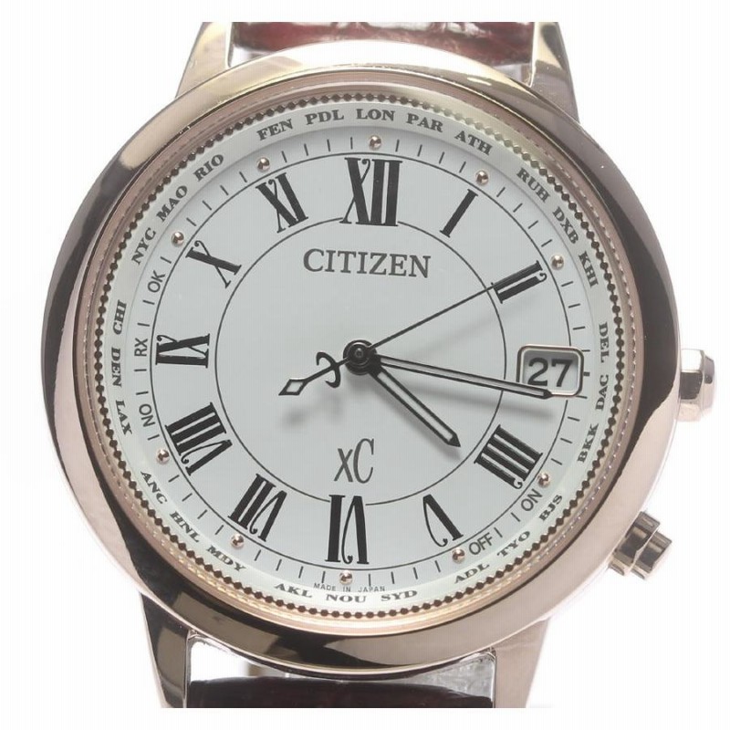 ☆良品【CITIZEN】シチズン クロスシー デイト H149-T022928 ソーラー